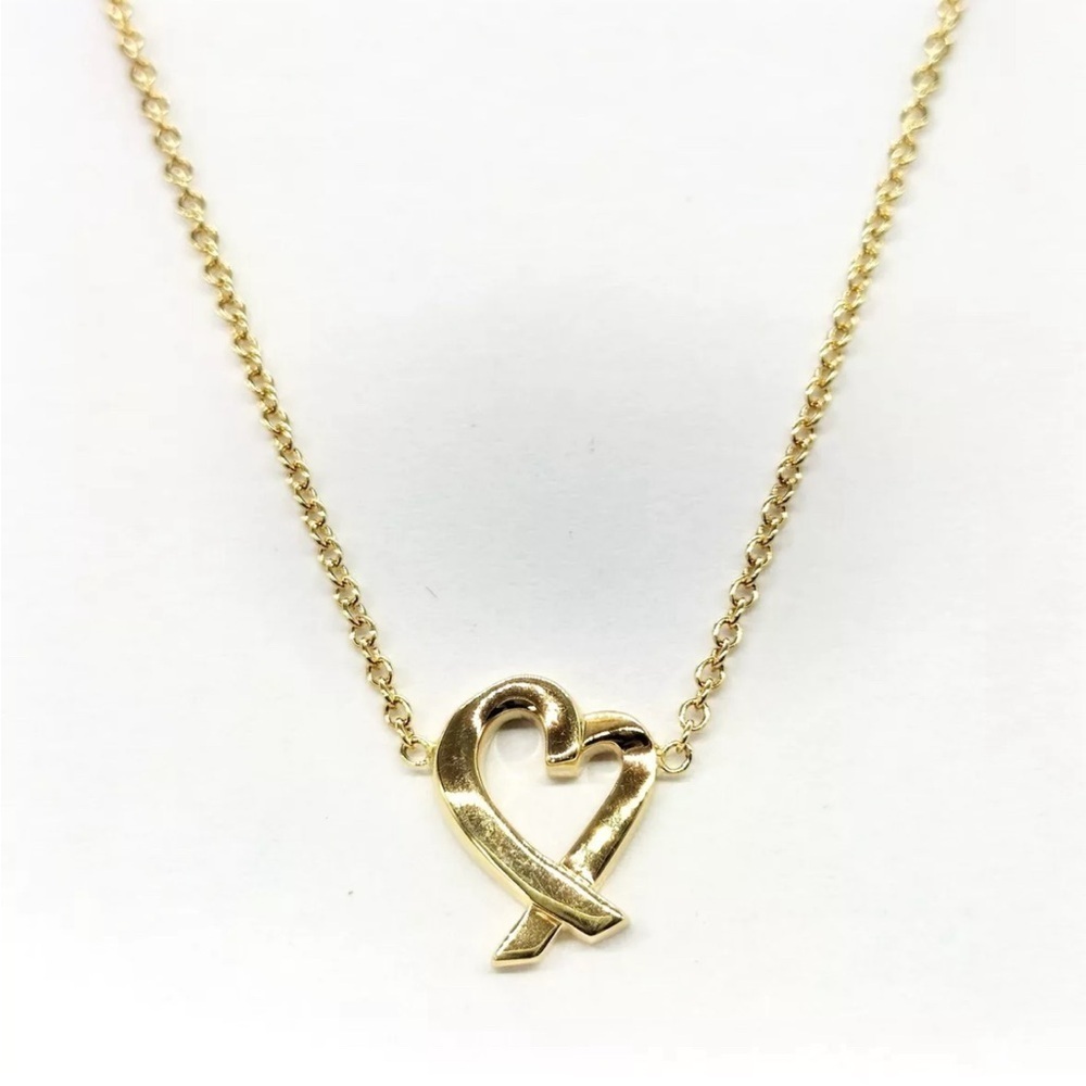 Tiffany and Co. Necklace Loving Heart Picasso Yellow Gold